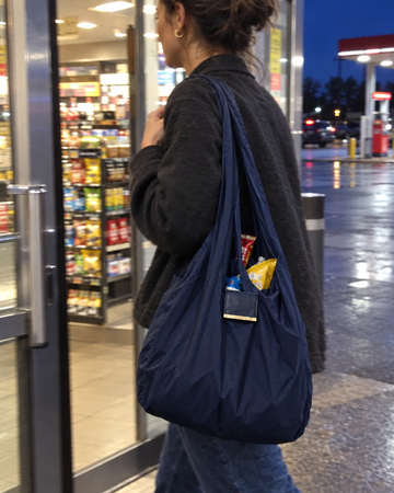 NOMO Keychain Tote in gebruik (foto: NOMO)