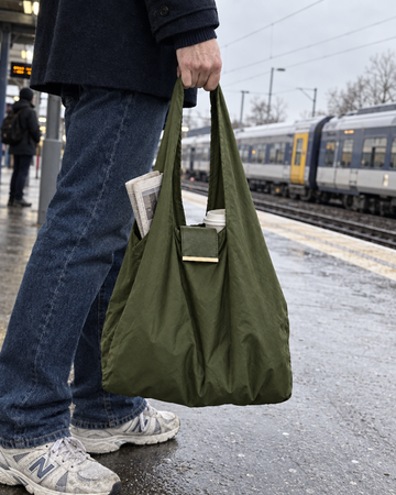 NOMO Keychain Tote in gebruik (foto: NOMO)