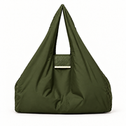 Maat:Large | Kleur:Army Green | NOMO Keychain Tote vooraanzicht, karabijnhaak op achterkant