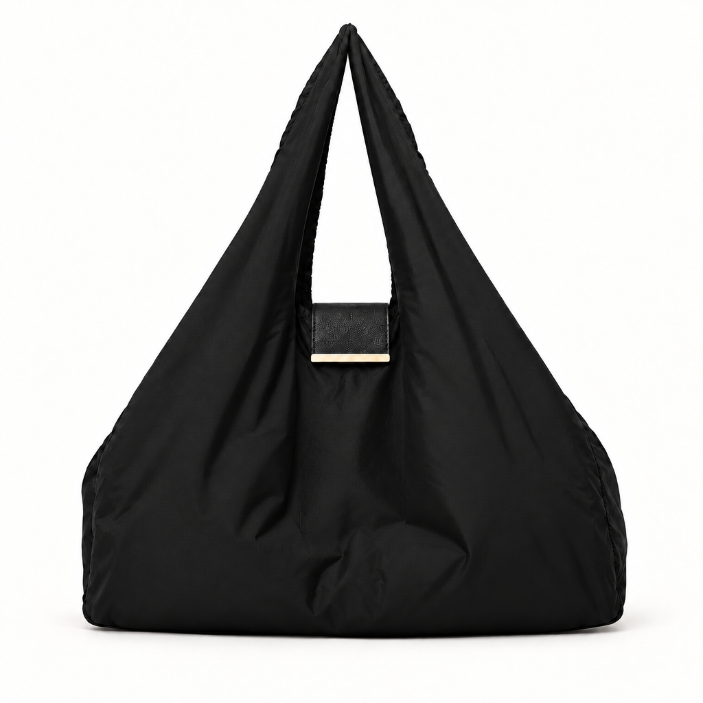 Maat:Large | Kleur:Black | NOMO Keychain Tote vooraanzicht, karabijnhaak op achterkant
