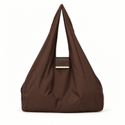 Maat:Small | Kleur:Brown | NOMO Keychain Tote vooraanzicht, karabijnhaak op achterkant