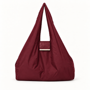 Maat:Small | Kleur:Burgundy | NOMO Keychain Tote vooraanzicht, karabijnhaak op achterkant
