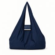 Maat:Small | Kleur:Dark Blue | NOMO Keychain Tote vooraanzicht, karabijnhaak op achterkant